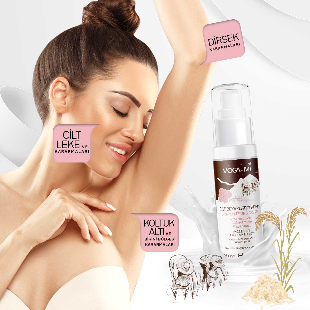 VOGA-MI Cilt Beyazlatıcı Krem/50 ml 547