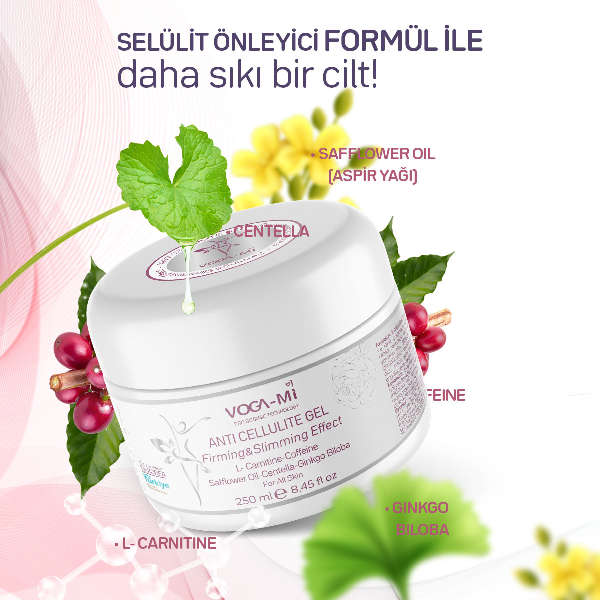 VOGA-MI Sıkılaştırıcı Selülit Karşıtı Jel/250 ml 544