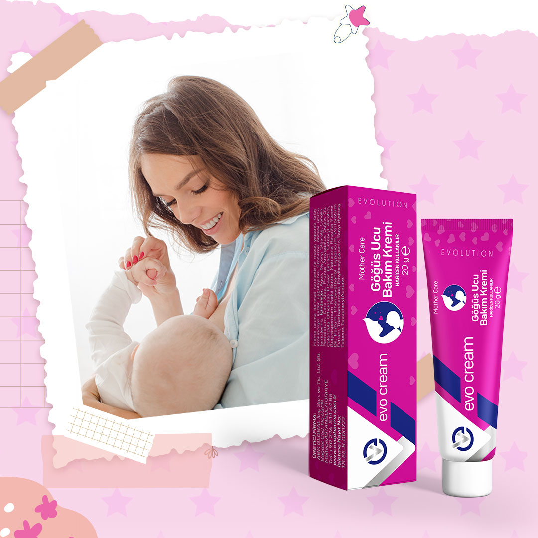 EVO CREAM Mother Care Göğüs Ucu Bakım Kremi/20g 556
